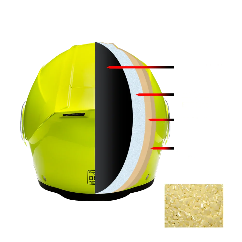 Daytona Glide Modular Helmet – Fluorescent Yellow