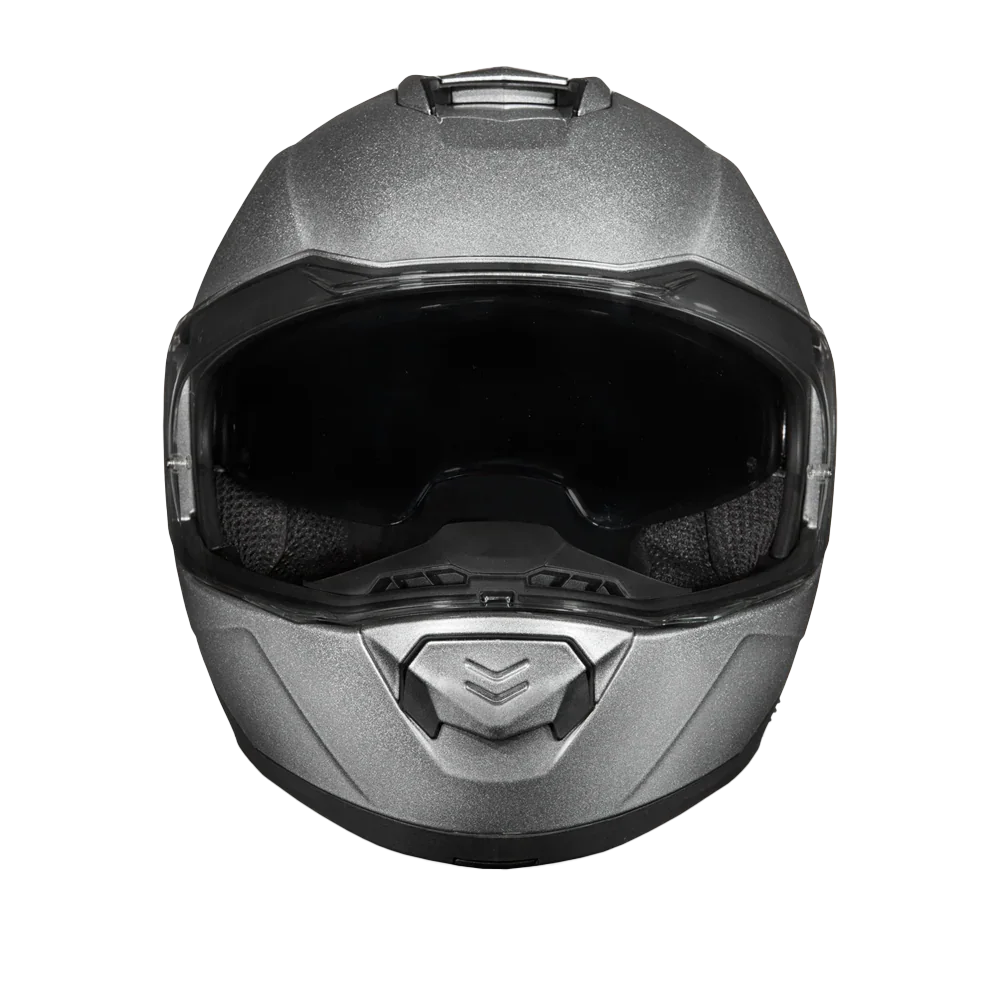 Daytona Helmets Daytona Glide Modular Motorcycle Helmet - DOT Approved, Bluetooth Ready, Dual Visor, Men/Women/Youth- Silver Metallic