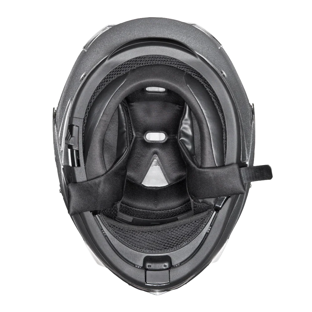 Daytona Helmets Daytona Glide Modular Motorcycle Helmet - DOT Approved, Bluetooth Ready, Dual Visor, Men/Women/Youth- Silver Metallic