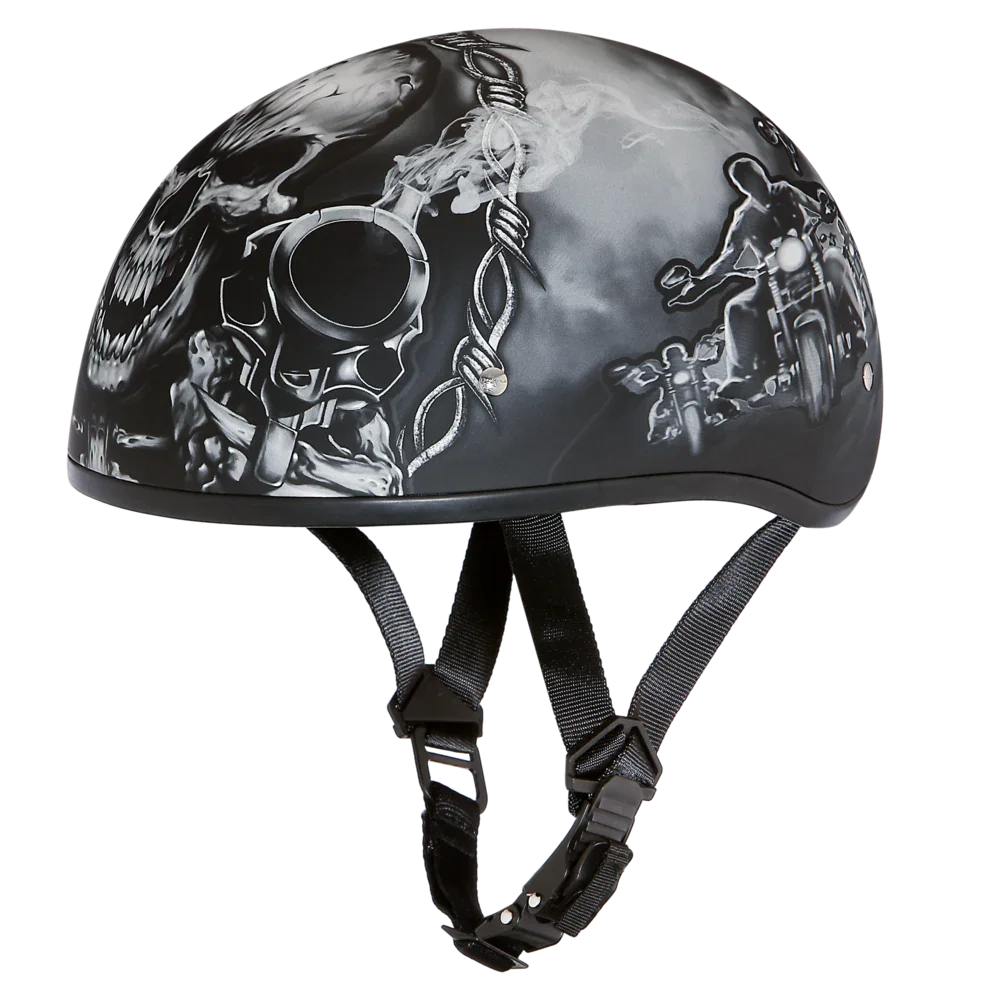 donda 2 motorcycle helmet D.O.T. German- Dull Black Daytona Helmets The Daytona Skull Cap Freedom 2.0 Slim Line Half Helmet is a small motorcycle helmet that meets and exceeds D.O.T Daytona Cruiser 2nd Amendment Seal