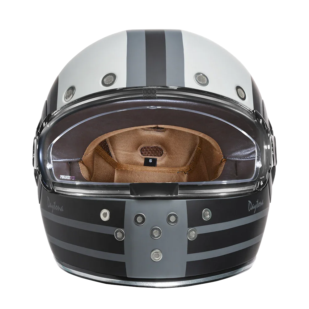 Daytona Helmets DOT Daytona Retro Full Face Motorcycle Helmet: Vintage Style for Men, Women, & Youth - W/ Racer