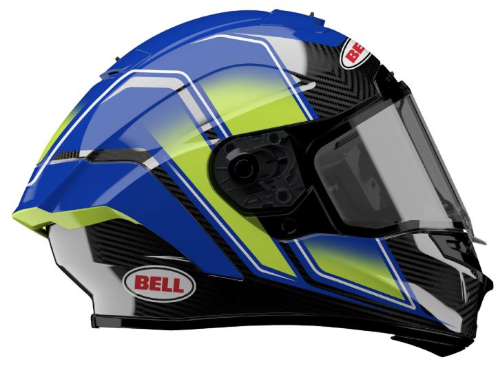 Bell PS RACESTAR DLX FLEX GRID/YELLOW BLUE YELLOW