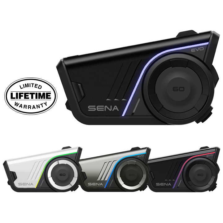 SENA 60S EVO Bluetooth Intercom Helmet Headset Sound by BOSE- Single Pack