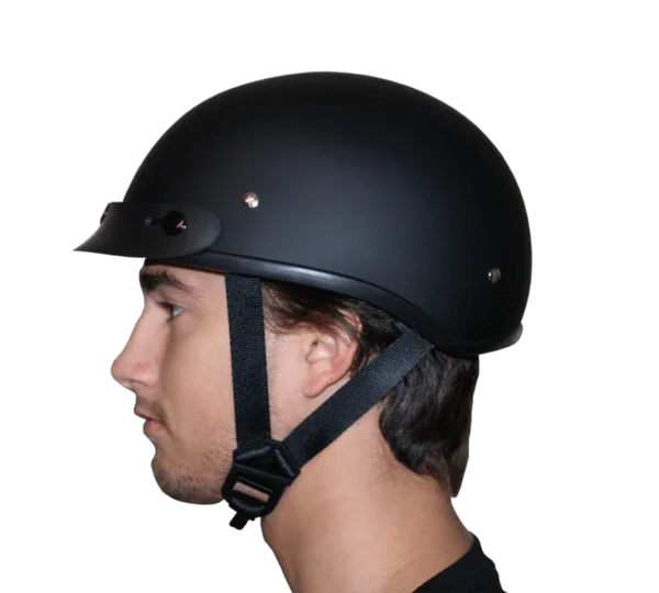 Daytona Helmets DOT Approved Daytona Motorcycle Half Face Helmet - Skull Cap Graphics for Men & Women, Scooters, ATVs, UTVs & Choppers - W/ Live Fast